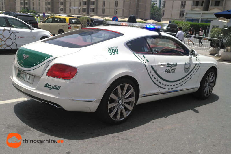 Bentley Continental GT Police Car Dubai